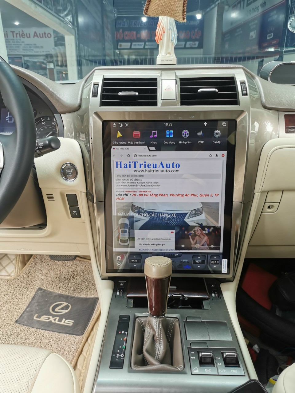 MÀN HÌNH TESLA ANDROID THEO XE LEXUS GX460