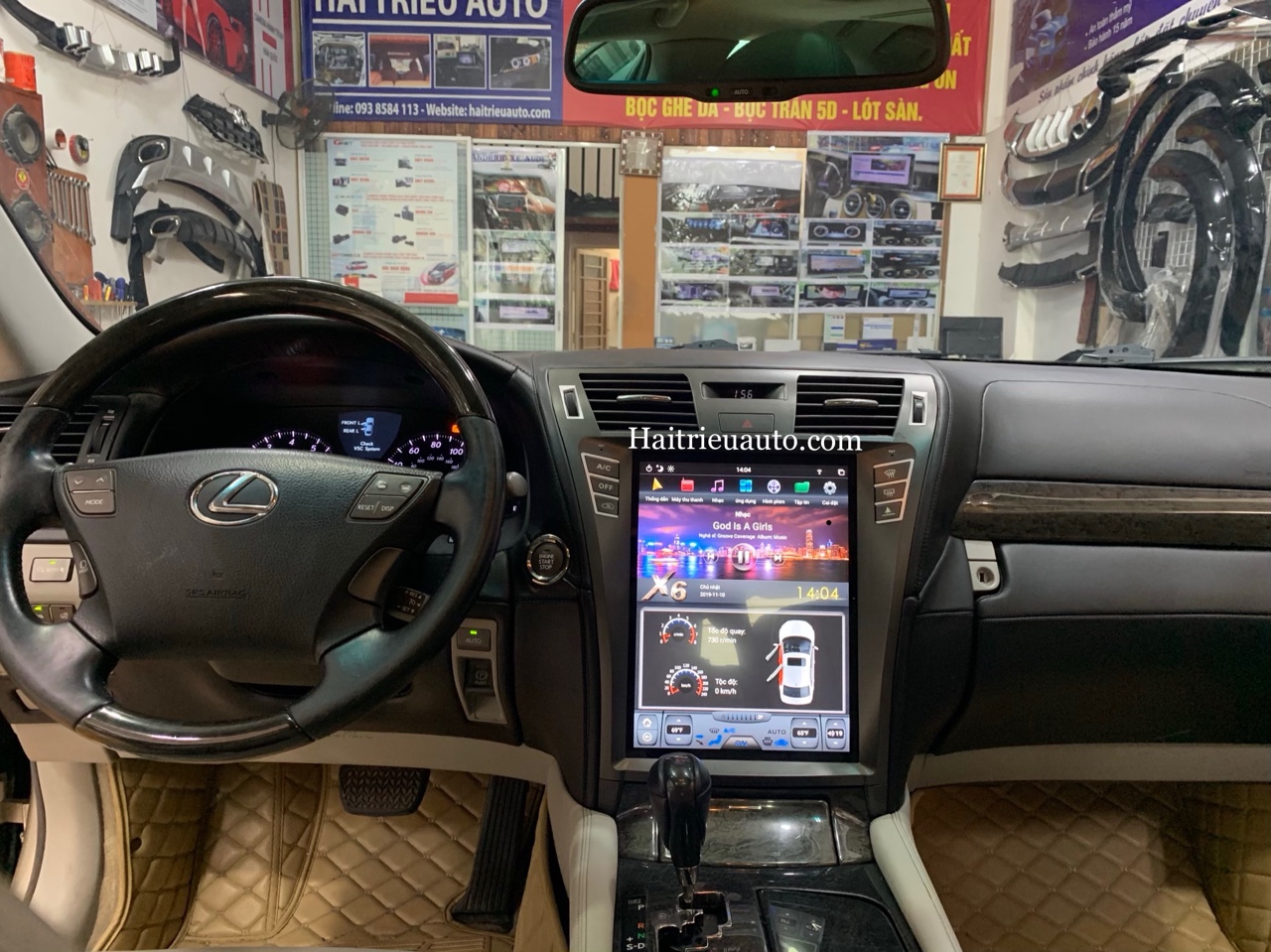 MÀN HÌNH TESLA ANDROID THEO XE LEXUS LS600