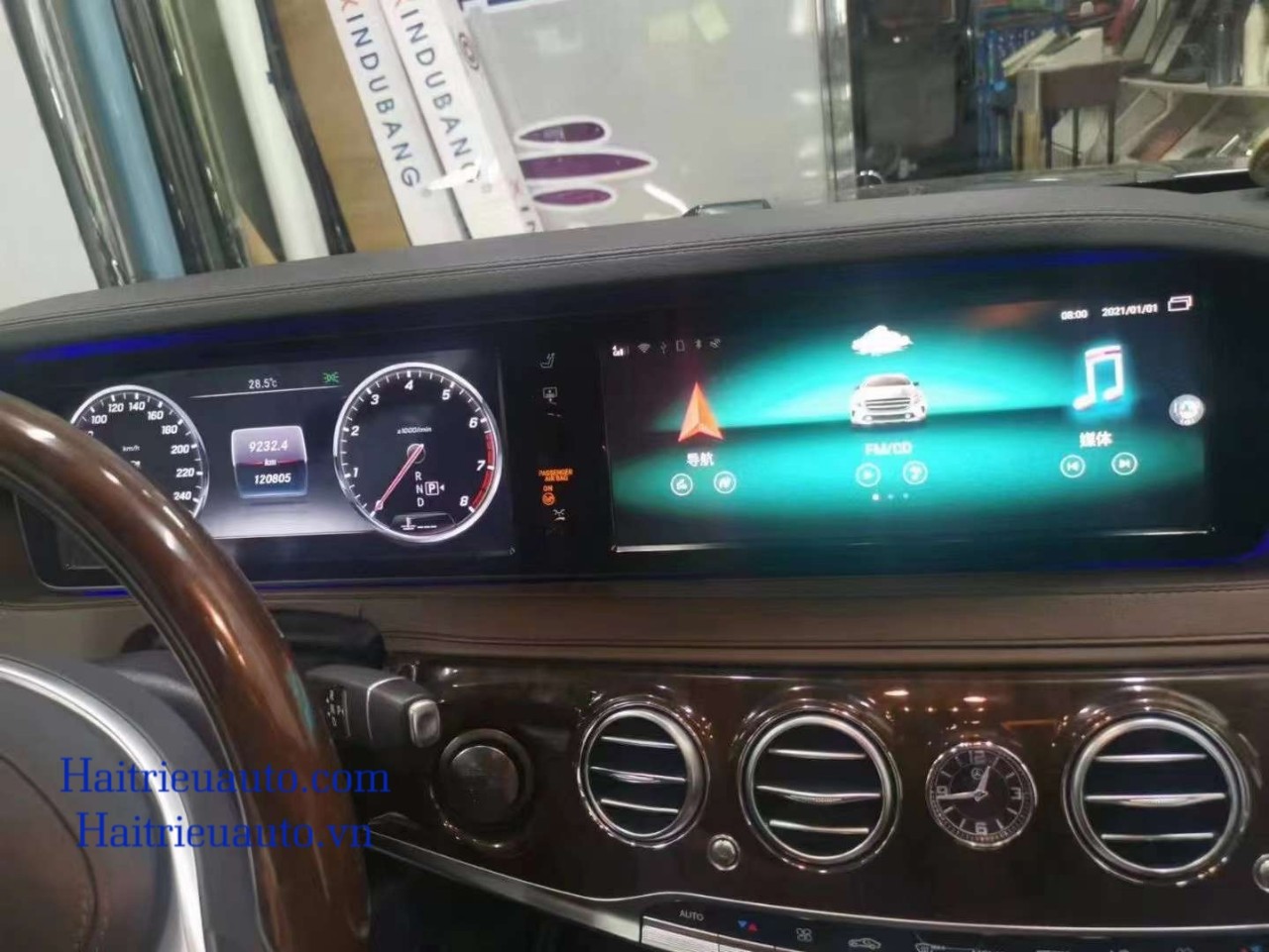 MÀN HÌNH ANDROID XE MERCEDES S 2015