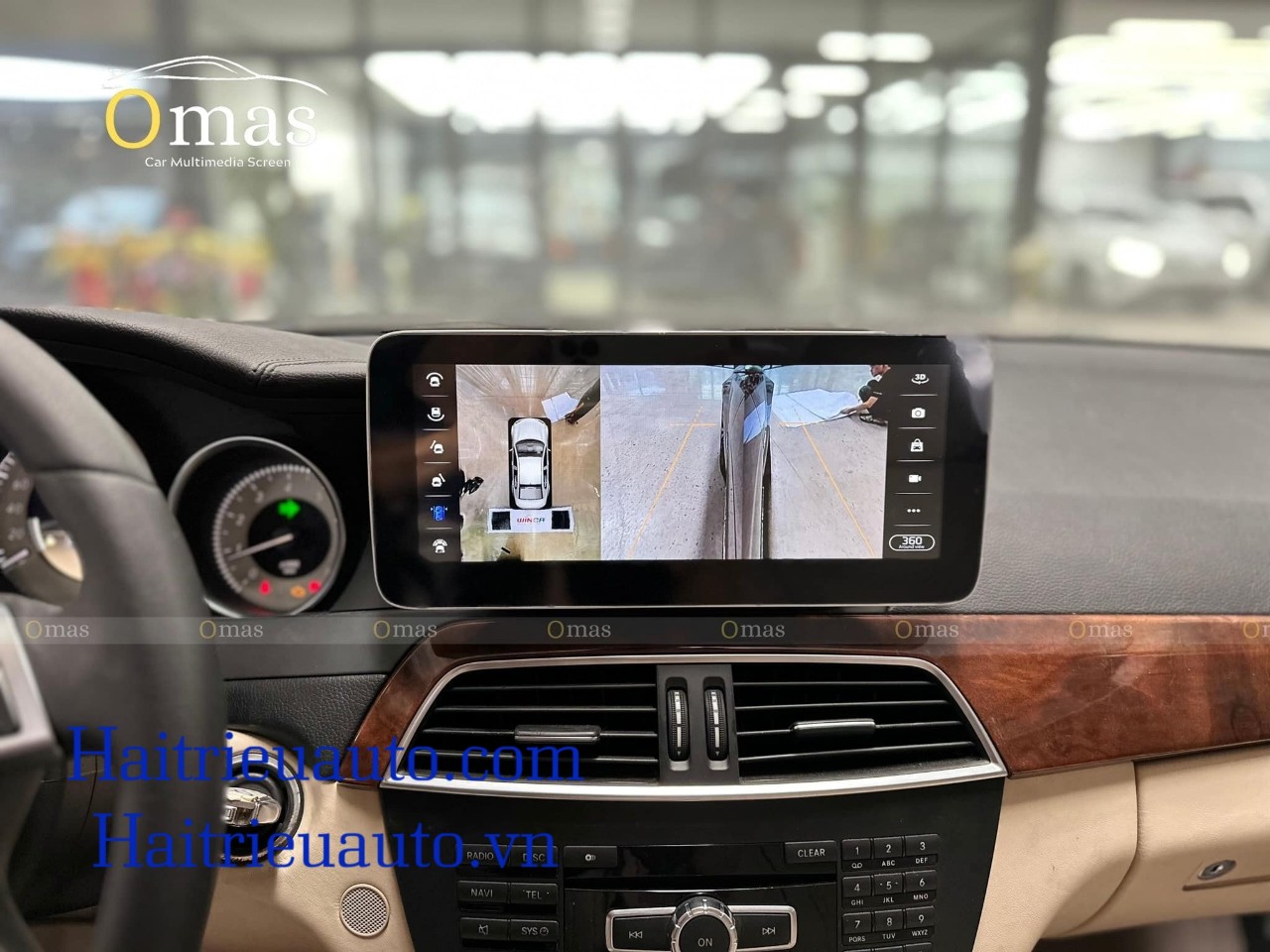 MÀN HÌNH ANDROID OMAS 360 XE MERCEDES C 2011-2015