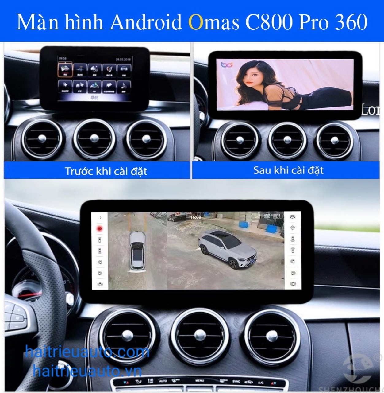 MÀN HÌNH ANDROID OMAS C800 360