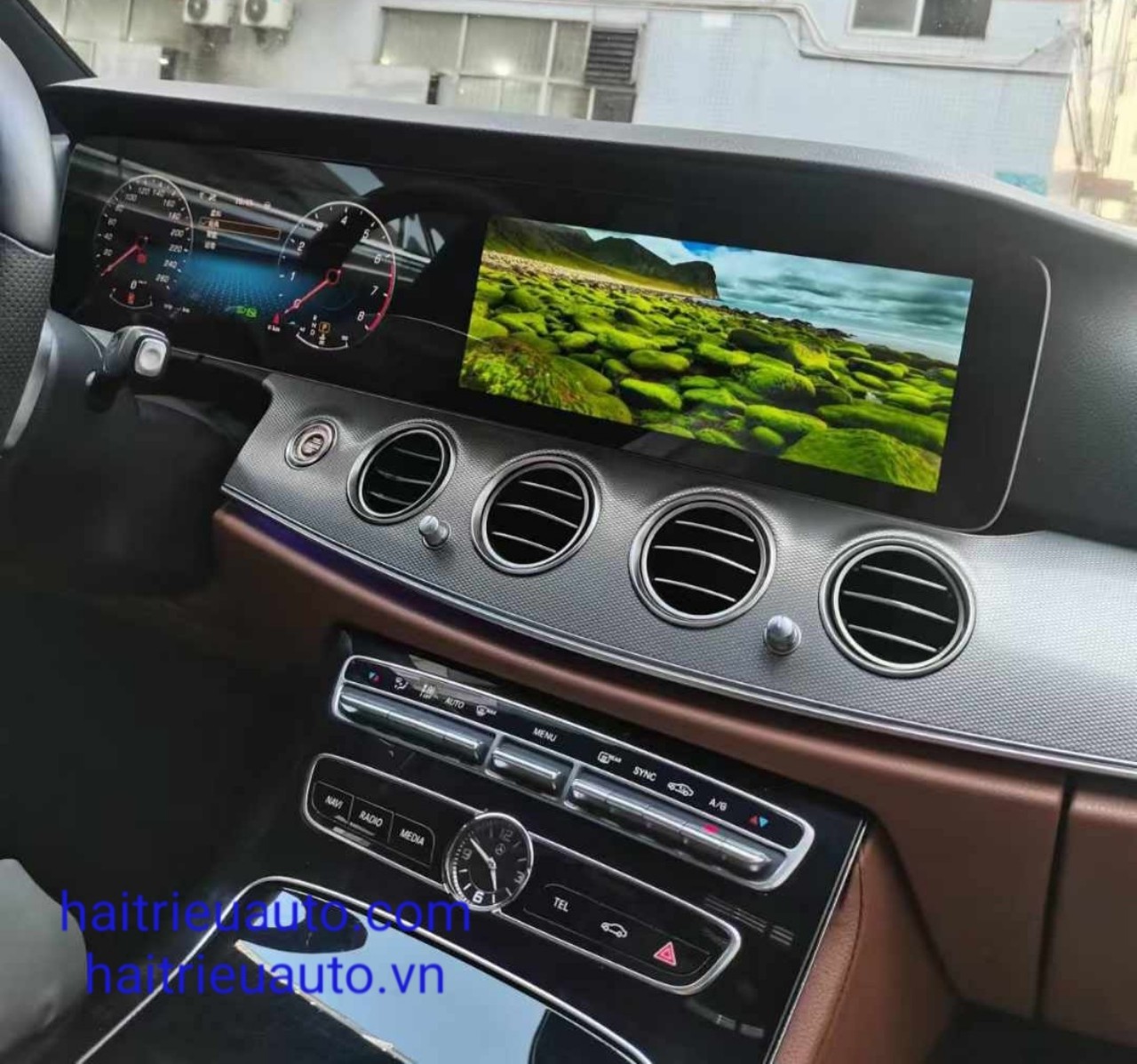 MÀN HÌNH ĐỒNG HỒ VÀ ANDROID XE MERCEDES E