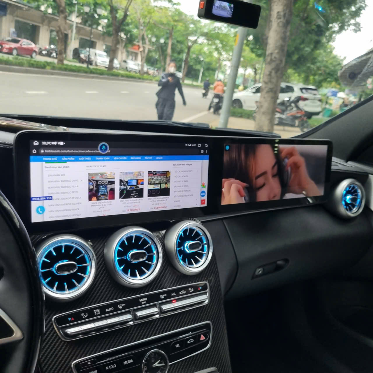 MÀN HÌNH ANDROID OMAS A12 XE MERCEDES GLC