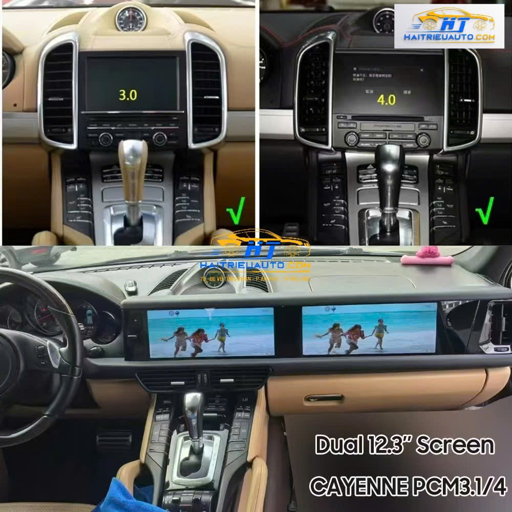 MÀN HÌNH ANDROID XE PORSCHE CAYENNE