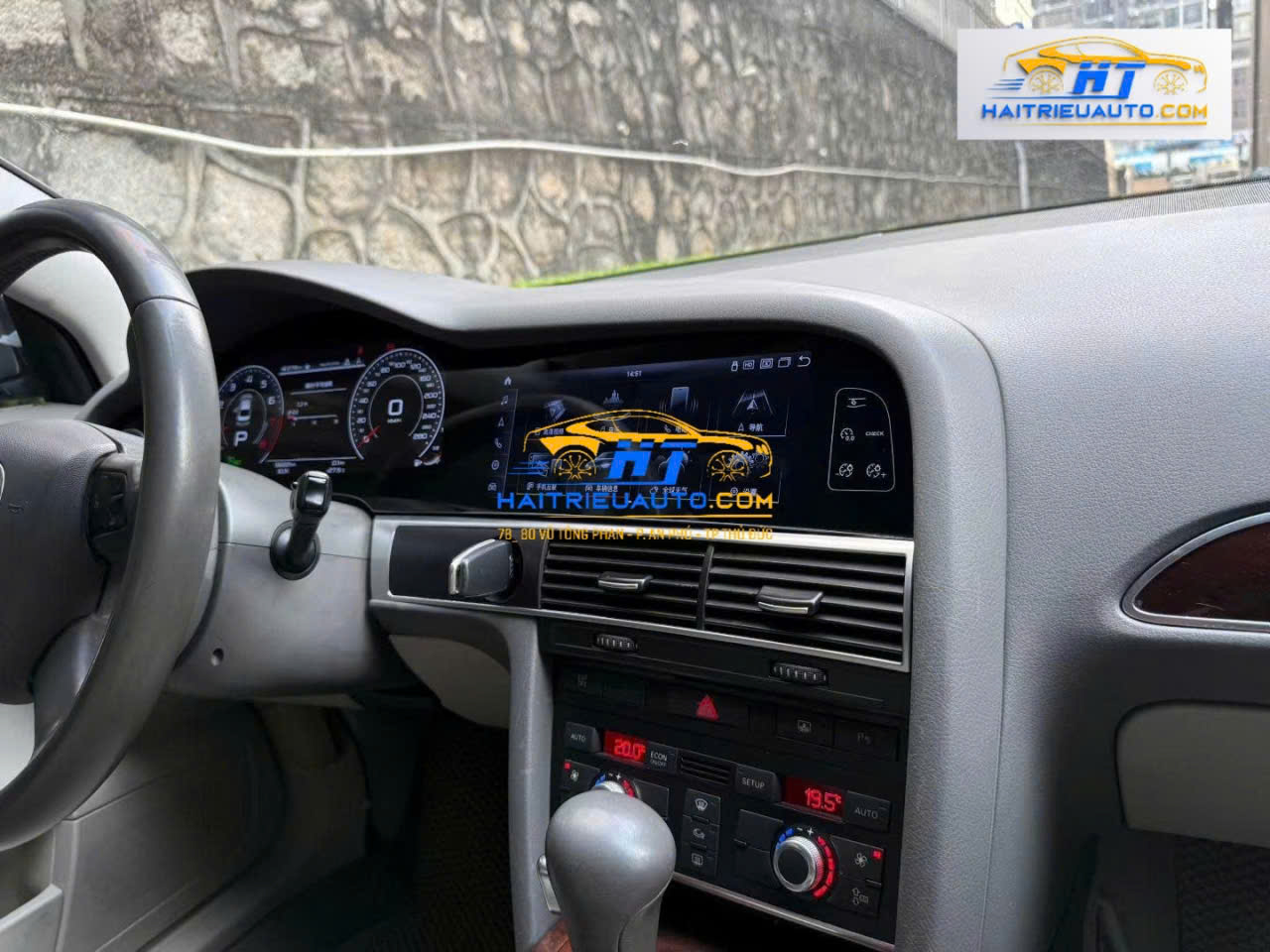 MÀN HÌNH ANDROID LIỀN ĐỒNG HỒ ĐIỆN TỬ XE AUDI A6