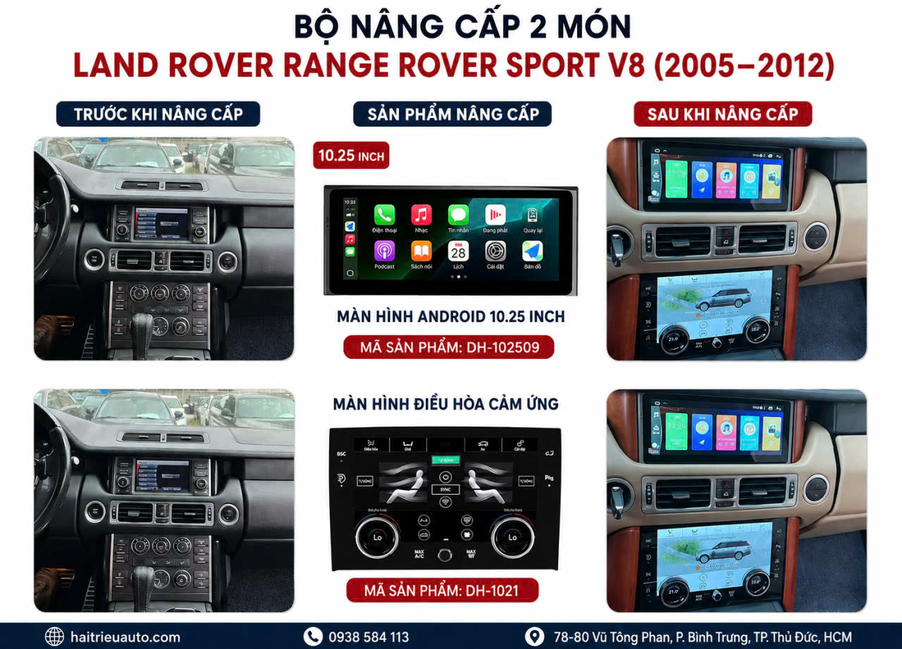 MÀN HÌNH ANDROID XE LANDROVER V8