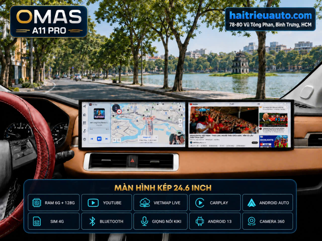 MÀN HÌNH ANDROID OMAS A11 PRO