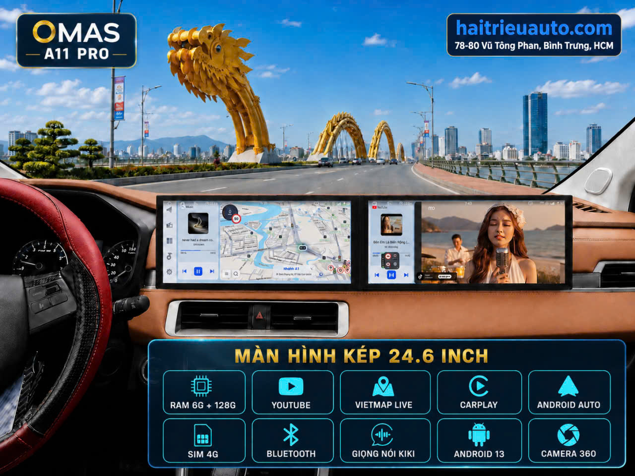MÀN HÌNH ANDROID OMAS A11 PRO