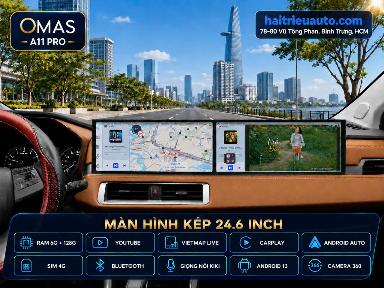 MÀN HÌNH ANDROID OMAS A11 PRO