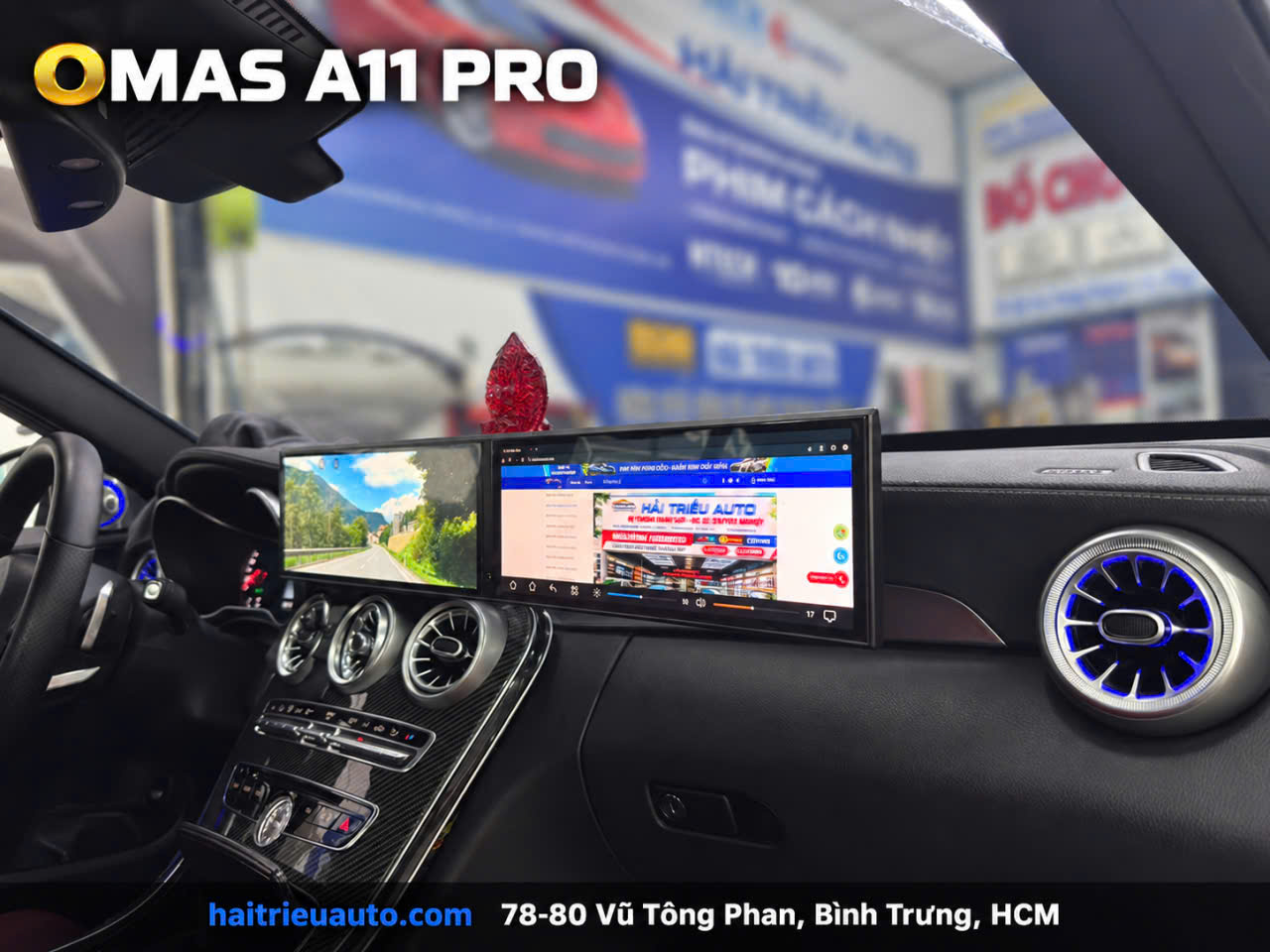 MÀN HÌNH ANDROID OMAS A11 PRO XE MERCEDES