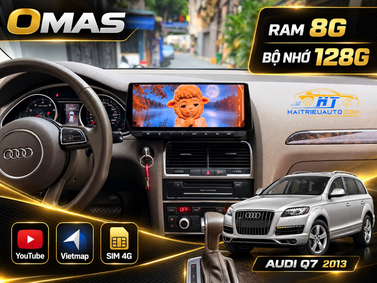 MÀN HÌNH ANDROID OMAS XE AUDI Q7