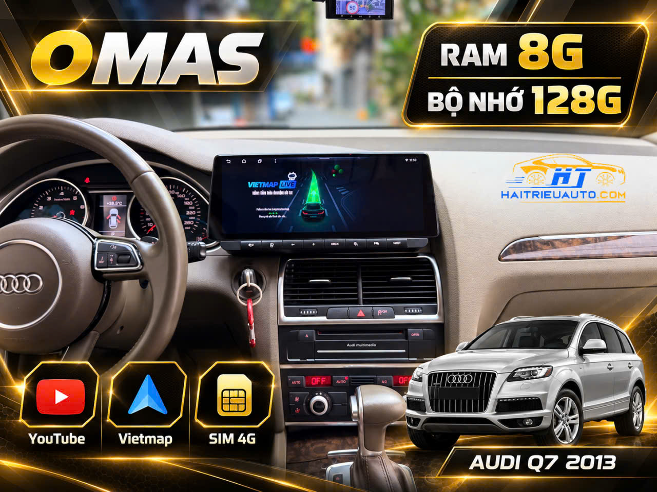 MÀN HÌNH ANDROID OMAS XE AUDI Q7