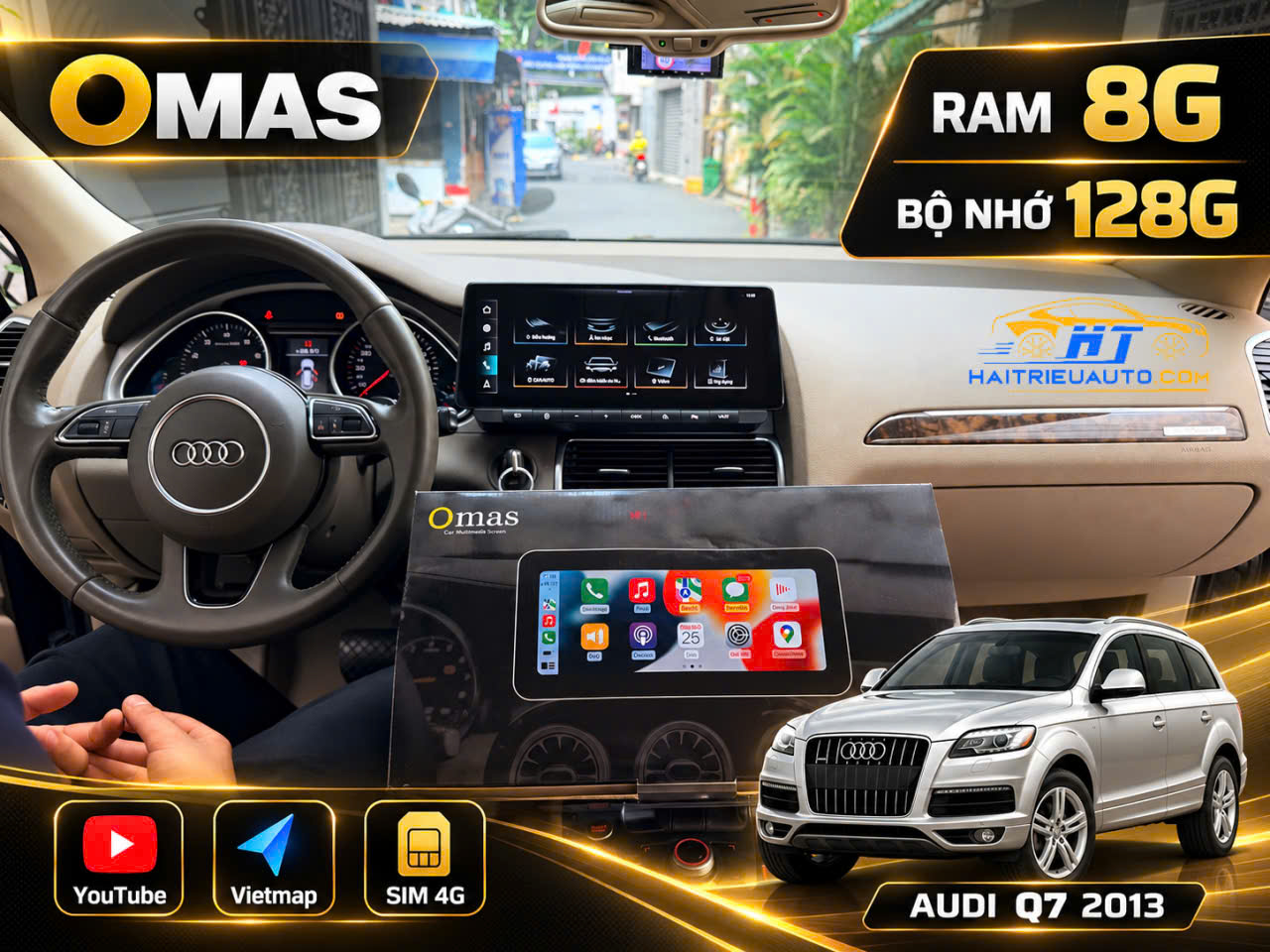 MÀN HÌNH ANDROID OMAS XE AUDI Q7